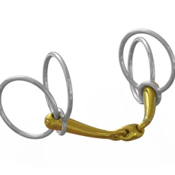 METLAR/NEUE SCHULE English Horse Bits|Neue Schule Tranz Angled Lozenge Jumpers' Choice Double-Ring Bit - 16 mm mouth; 60 mm rings