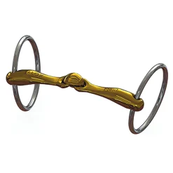 METLAR/NEUE SCHULE English Horse Bits|Neue Schule Turtle Tactio™ with Flex Loose Ring Bit - 16 mm mouth; 55 mm rings