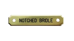DOVER DROPSHIP Nameplates|Notched Corner Bridle Nameplate