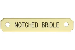 DOVER DROPSHIP Nameplates|Notched Corner Bridle Nameplate