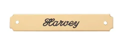 DOVER DROPSHIP Nameplates|Notched Corner Halter Nameplate - 1 or 2 lines