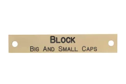 DOVER DROPSHIP Nameplates|Notched Corner Halter Nameplate - 3 lines