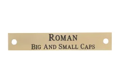 DOVER DROPSHIP Nameplates|Notched Corner Halter Nameplate - 3 lines