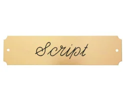 CRW Stable & Stall Accessories|Nameplates|Notched Stall Plate - 3 lines