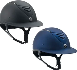 ERS Riding Helmets|Riding Helmets|One K™ Defender Avance Wide Brim Chrome Stripe Riding Helmet**