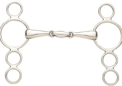 ERS English Horse Bits|Ovation® Elite Center Oval 3-Ring Elevator Bit