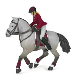Kids HOTALING INC Gifts|Home Décor|Papo Gray Competition Horse with Rider