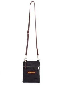 PERRIS LEATHER Bags & Totes|Perri’s® Champion Crossbody Bag with Leather Accents and Nameplate