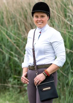 PERRIS LEATHER Bags & Totes|Perri’s® Champion Crossbody Bag with Leather Accents and Nameplate