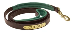 PERRIS LEATHER Collars & Leashes|Perri’s® Padded Leather Nameplate Dog Leash