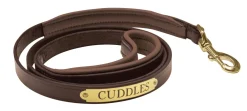 PERRIS LEATHER Collars & Leashes|Perri’s® Padded Leather Nameplate Dog Leash