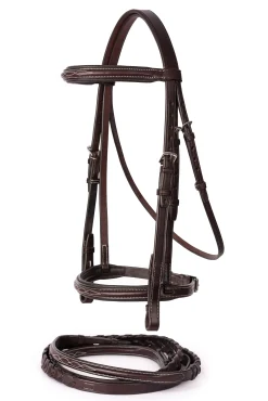 PERRIS LEATHER English Bridles|Perri’s® Professional Fancy-Stitched Leather Bridle