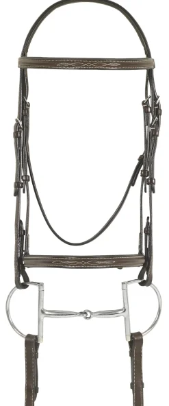 ERS English Bridles|Pessoa® Pro Fancy-Stitched Raised Bridle