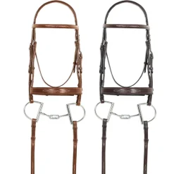 ERS English Bridles|Pessoa® Pro Fancy-Stitched Wide Nose Bridle