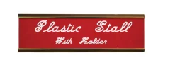 DOVER DROPSHIP Stable & Stall Accessories|Nameplates|Plastic Stall Plate with Holder - 3 lines