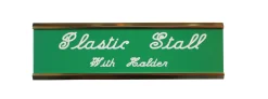 DOVER DROPSHIP Stable & Stall Accessories|Nameplates|Plastic Stall Plate with Holder - 2 lines
