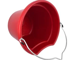 SHILOH STABLES TACK Feed & Water Buckets|8-Quart Flatback Bucket 8.5" Tall