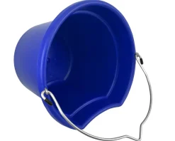 SHILOH STABLES TACK Feed & Water Buckets|8-Quart Flatback Bucket 8.5" Tall