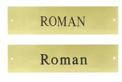 DOVER DROPSHIP Nameplates|Rectangular Halter Nameplate - 1 or 2 lines