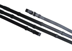 KL SELECT Reins|Red Barn 5/8" x 60" Easy Grip Snaffle Reins