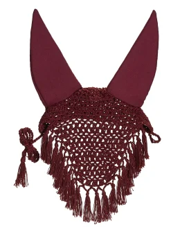 INTEX EQUESTRIAN Ear Bonnets|Ear Bonnets|Rider's International™ Crochet Bonnet with Tassels