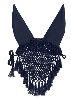 INTEX EQUESTRIAN Ear Bonnets|Ear Bonnets|Rider's International™ Crochet Bonnet with Tassels