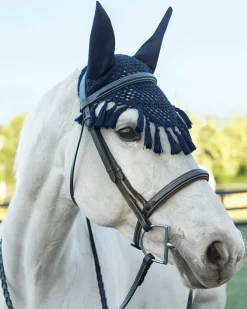 INTEX EQUESTRIAN Ear Bonnets|Ear Bonnets|Rider's International™ Crochet Bonnet with Tassels