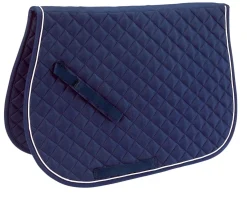 RR GLOBE Close Contact Saddle Pads|Rider’s International™ Quilted All-Purpose Piped Saddle Pad