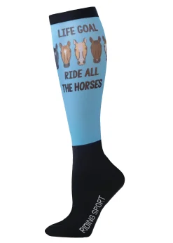 HAINING JOY TRADING Equestrian Socks|Riding Socks & Undergarments|Riding Sport™ Footprintz Printed Peddies