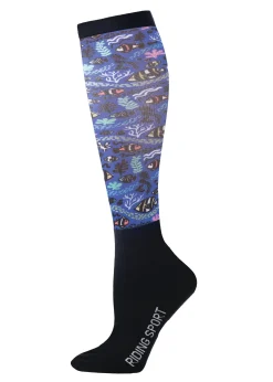 HAINING JOY TRADING Equestrian Socks|Riding Socks & Undergarments|Riding Sport™ Footprintz Printed Peddies