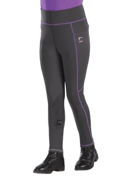 Kids KARAN LETEX Kids' Breeches & Jods|Riding Sport™ Kids’ Poppy Knee-Patch Tight