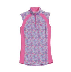 KIRSCH Sleeveless Tops|Riding Sport™ Ladies’ Airflow Quarter-Zip Print Sleeveless Shirt