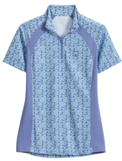KIRSCH Short Sleeve Shirts|Riding Sport™ Ladies’ Airflow Quarter-Zip Print Short Sleeve Shirt