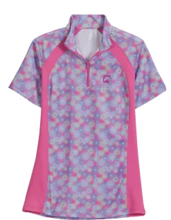 KIRSCH Short Sleeve Shirts|Riding Sport™ Ladies’ Airflow Quarter-Zip Print Short Sleeve Shirt