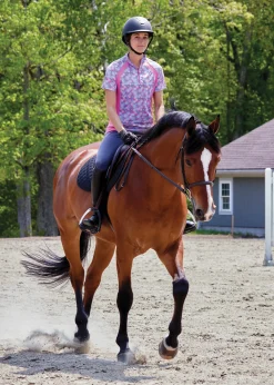 KIRSCH Short Sleeve Shirts|Riding Sport™ Ladies’ Airflow Quarter-Zip Print Short Sleeve Shirt