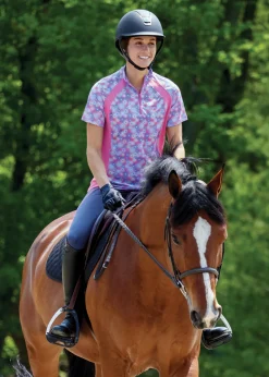 KIRSCH Short Sleeve Shirts|Riding Sport™ Ladies’ Airflow Quarter-Zip Print Short Sleeve Shirt