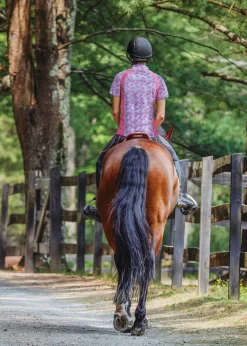 KIRSCH Short Sleeve Shirts|Riding Sport™ Ladies’ Airflow Quarter-Zip Print Short Sleeve Shirt