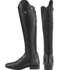 Women PUSHKAR INTL Women's Tall Boots|Riding Sport™ Ladies’ Black Synthetic Leather Field Boots