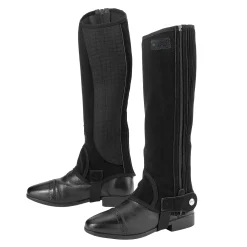 S.K. SHOES AND BOOTS Half Chaps|Riding Sport™ Adults’ Synthetic Suede Half Chaps with Silicone Grip Patches