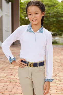 Kids RJ CLASSICS Kids' Show Shirts|Show Shirts|R.J. Classics Girls’ Maddie 37.5® Long Sleeve Show Shirt