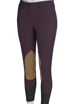 RJ CLASSICS Knee Patch Breeches|R.J. Classics Ladies’ Anna Mid-Rise Front-Zip Knee-Patch Breech