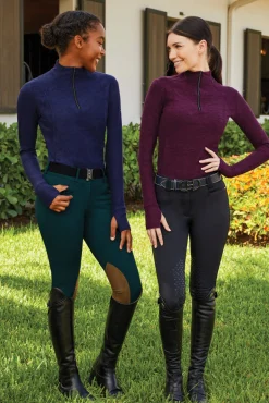 RJ CLASSICS Long Sleeve Tops|R.J. Classics Ladies’ Logan Long Sleeve Quarter-Zip Training Shirt