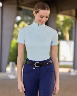 ERS Short Sleeve Shirts|Romfh® Ladies’ Quarter-Zip Short Sleeve Sun Shirt