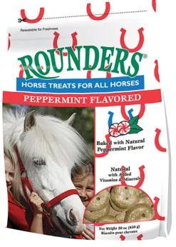 BRADLEY CALDWELL Horse Treats|Horse Treats|Rounders® Peppermint Horse Treats