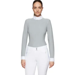 SAMSHIELD Show Shirts|® Aline Crystal Long-Sleeve Show Shirt