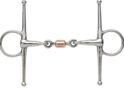 SHIRES EQUESTRIAN English Horse Bits|Shires Full Cheek Snaffle with Copper Roller