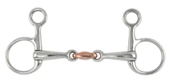 SHIRES EQUESTRIAN English Horse Bits|Shires Hanging Cheek Bit with Copper Lozenge