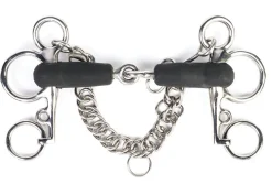 SHIRES EQUESTRIAN English Horse Bits|Shires Jointed Short Shank Rubber Pelham Bit