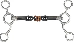 SHIRES EQUESTRIAN English Horse Bits|Shires Sweet Iron & Copper Tom Thumb with Roller Link