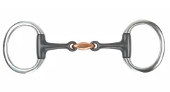 SHIRES EQUESTRIAN English Horse Bits|Shires Sweet Iron Flat Ring Eggbutt Bit with Lozenge